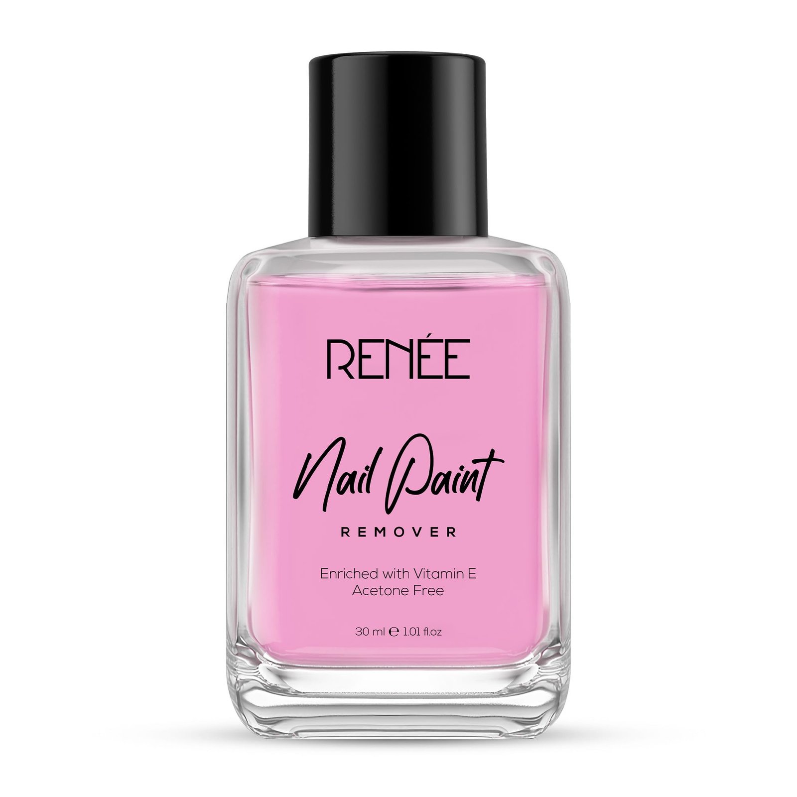 RENEE Nail Paint Remover, 30ml – Moisturizing, Acetone Free, with Vitamin E & Glycerin for Nourished, Stain Free Nails – Quick, Effective, Gentle Nail Polish Remover for All Types of Nail Polish