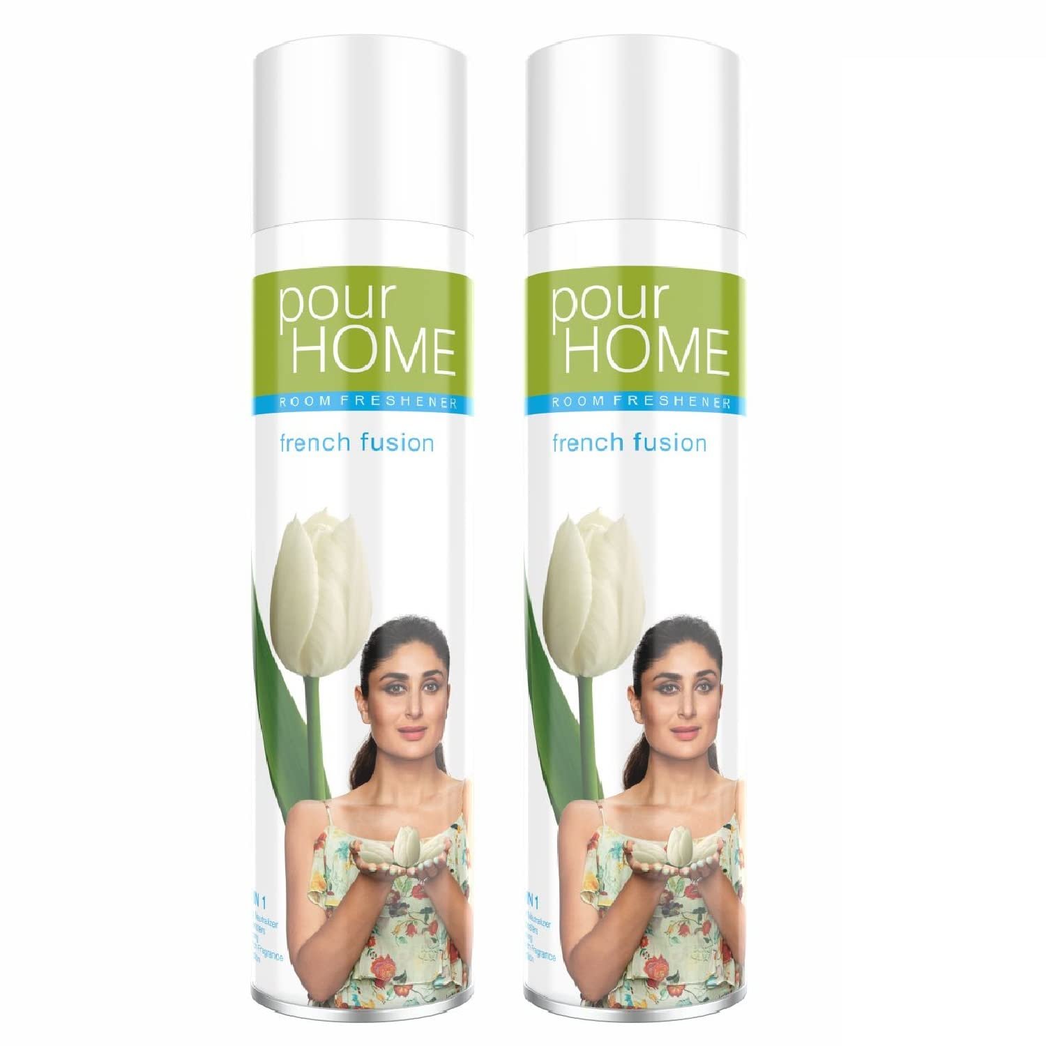 POUR HOME French Fusion Room Air Freshener Spray – 220ML Each (Pack of 2) | Long-Lasting Fragrance – Reduces Odours – Suitable for Home & Office