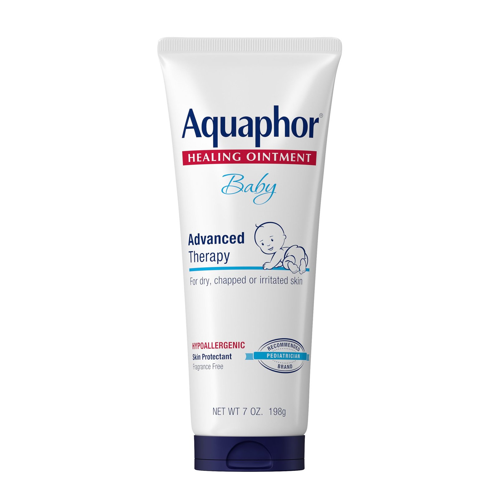 Aquaphor Baby Healing Ointment – For Chapped Skin, Diaper Rash and Minor Scratches – 7 oz. Tube