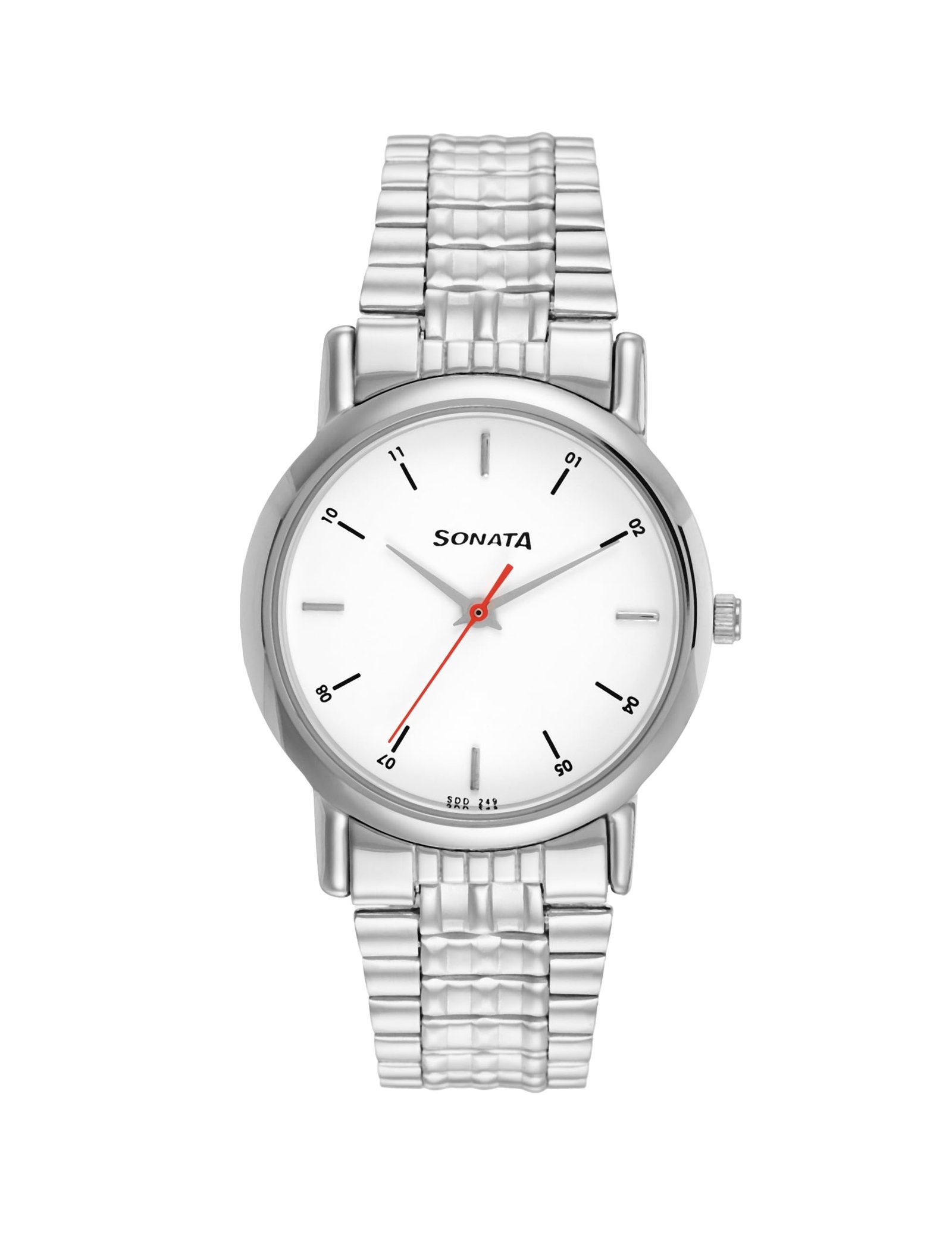 Sonata Analog White Dial Men’s Watch -NJ7987SM03W