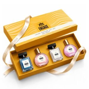 Engage Luxury Perfume Gift Set for Men & Women 80ml (20ml x 4)| Couple Gift | 4 Premium EDP Fragrances | Wedding Anniversary Luxury Gift| Travel Size Perfume Combo |Dermat-Tested | No Paraben