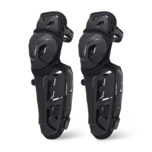 Scoyco 2Pcs Motorcycle Knee Shin Guard Pads for Men Anti-Slip 2 in 1 Protector Adjustable Motocross Knee Protection Armor Racing Protective Gear