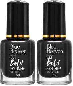 Blue Heaven Get Bold Matte Finish Eyeliner Gel (Black, 7 Ml) (Pack of 2)