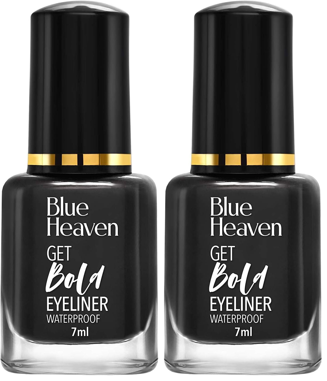 Blue Heaven Get Bold Matte Finish Eyeliner Gel (Black, 7 Ml) (Pack of 2)
