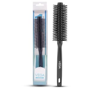 Vega Round Hair Brush for Adding Curls, Volume & Waves in Hair| Men and Women| Hair Volumizer Round Brush| All Hair Types Perfect Tool for Blow Drying (India’s No.1* Hair Brush Brand) (R3-RB)