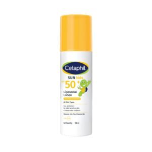 Cetaphil Sun Kids Liposomal Lotion SPF 50+ 150 ml– Very High Protection Broad-Spectrum UVA/UVB Sunscreen for Kids – Water-Resistant, Hypoallergenic & Fragrance-Free – Liposomal Hydrating Lotion for Sensitive Skin
