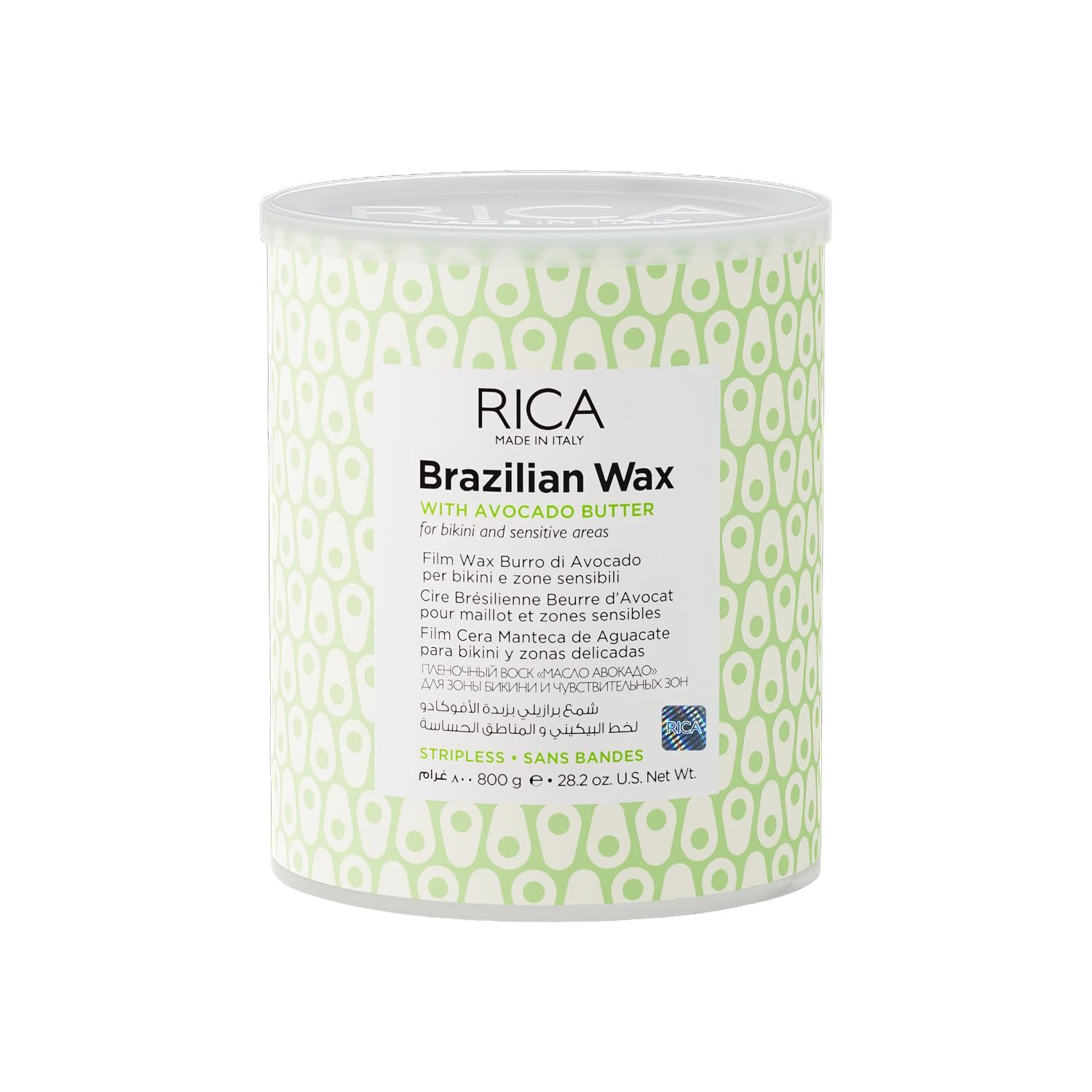 Rica Brazilian Stripless Painless Hair Removal Wax For Men & Women| Quick & Easy Tan Removal Waxing For Face, Armpit & Bikini Areas| 800 gm, Pack of 1