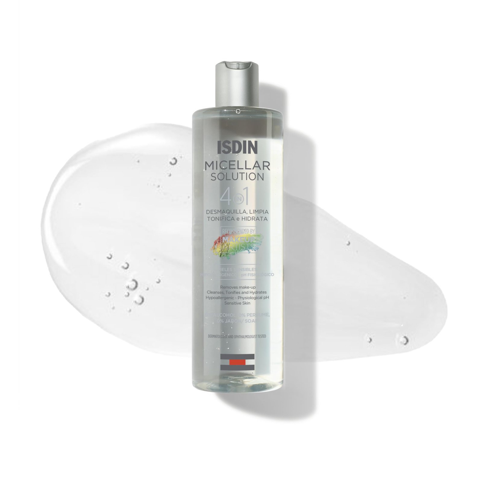 ISDIN Micellar Solution 4-in-1 Hydrating Cleanser – Makeup Remover, Toner & Deep Purifying Face Wash – Gentle Oil-Free Formula with Betaine – Cleanses, Tones & Hydrates in One Step – 400ml