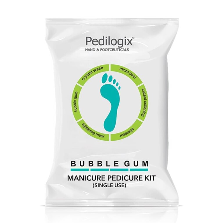 O3+ Pedilogix Bubblegum Manicure Pedicure Kit for Hand and Feet Lightening, Softening and Massage (1 Pc, 55 g 10ML)