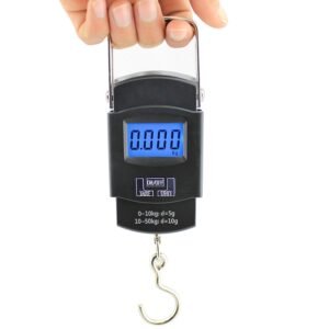 Thermomate Electronic 50Kgs Digital Luggage Weighing Scale, weight machine for Home kitchen Digital weighing hook scale, Kitchen weighing scale kitchen, Weight machine, kitchen scale 50kg.Black