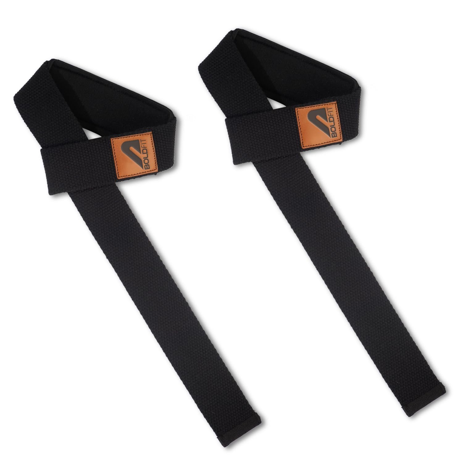 Boldfit Weight Lifting Straps Wrist Supporter for Gym Training, Deadlift Grip Heavy Workout Accessory for Men & Women, Strength Training Weightlifting Strap – 1 Pair – Black