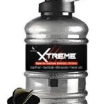 DOVEAZ® 1.5 L Sports Water Bottle (Gallon) – Unbreakable, Freezer-Safe, Leakproof Protein Shaker with Mixer Ball & Strainer – BPA-Free Gym & Fitness Bottle (Black)