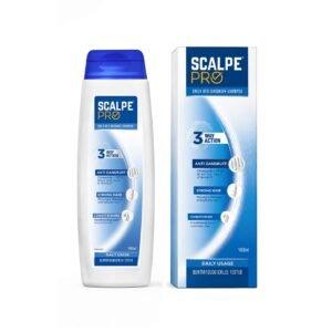 Scalpe Pro Daily Anti-Dandruff Shampoo | Removes Dandruff from Source | Prevents Itching & Irritation | Scalpe Science | Climbazole Formulation | Dermatologically Tested | For Women & Men | 100ml