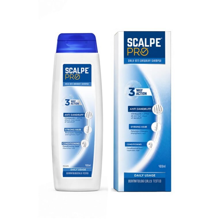 Scalpe Pro Daily Anti-Dandruff Shampoo | Removes Dandruff from Source | Prevents Itching & Irritation | Scalpe Science | Climbazole Formulation | Dermatologically Tested | For Women & Men | 100ml