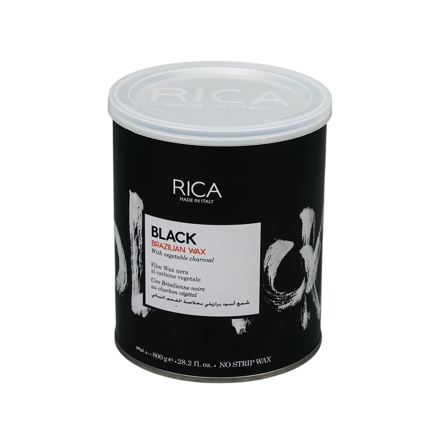 Rica Black Brazilian Stripless Painless Hair Removal Wax For Men & Women| Quick & Easy Tan Removal Waxing For Face, Armpit & Bikini Areas| 800 gm, Pack of 1