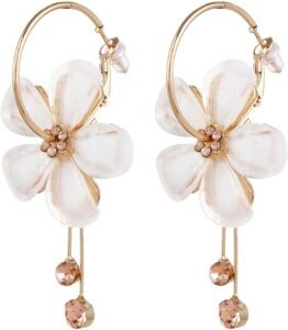 YouBella Jewellery Earings Gold Plated Floral Earrings for Girls and Women