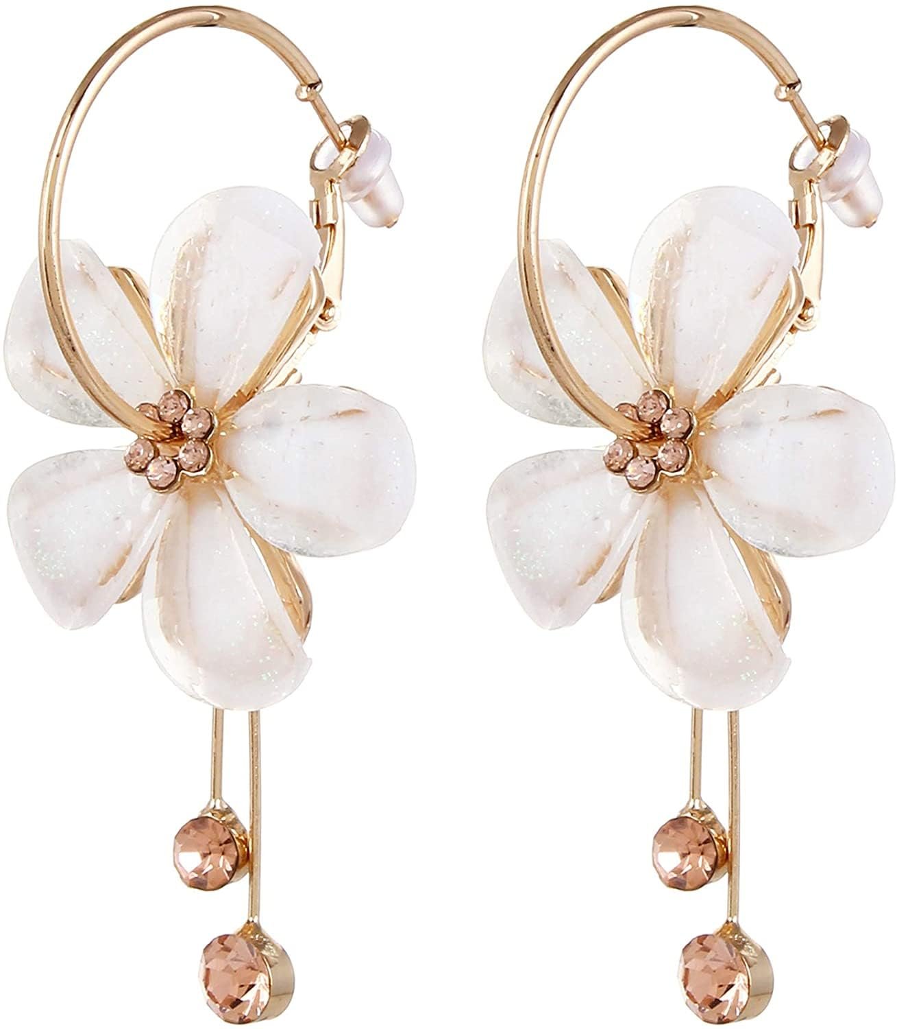 YouBella Jewellery Earings Gold Plated Floral Earrings for Girls and Women
