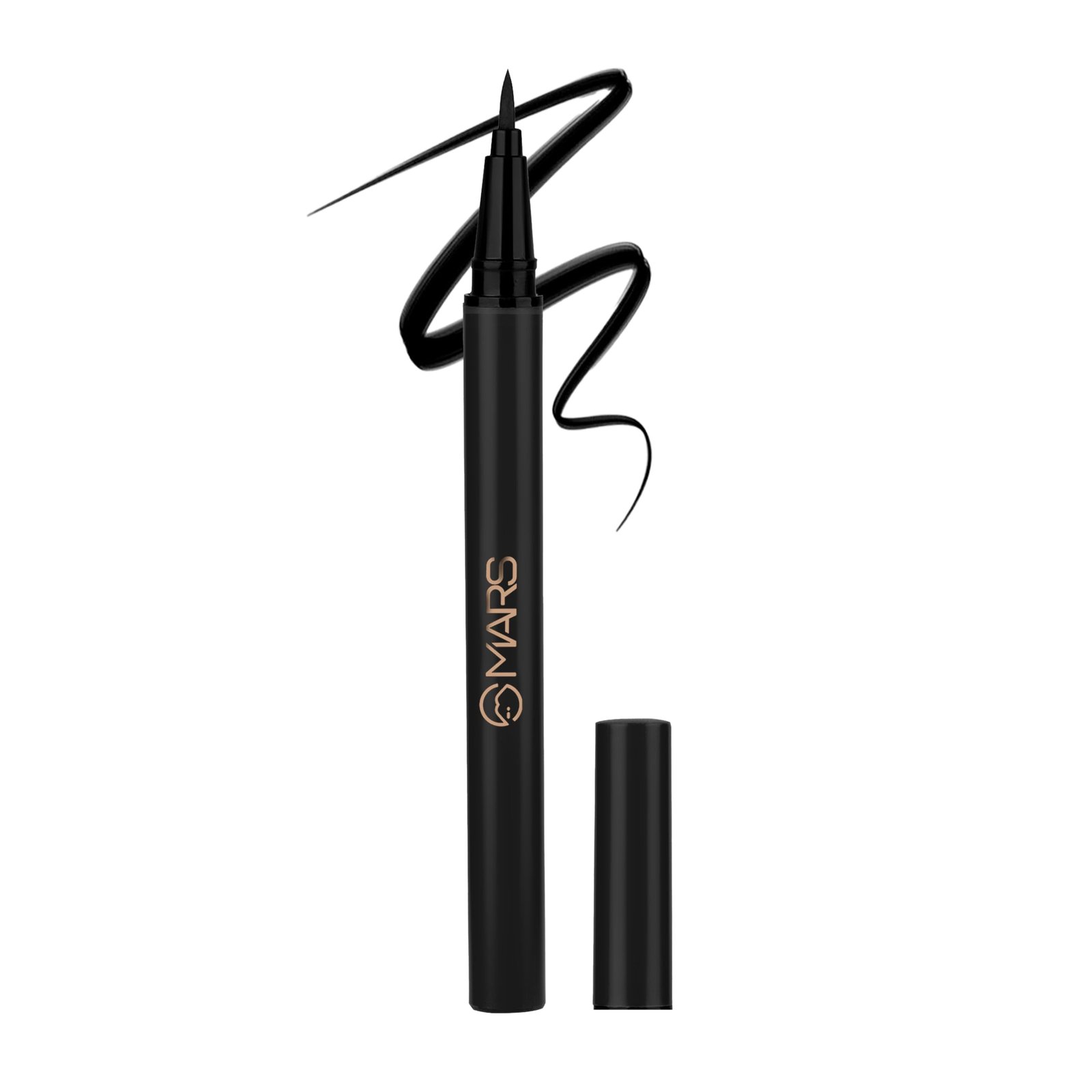 MARS City Stroke Charming Eyes Liquid Eyeliner | Long-lasting | Smudge Proof Eye Liner | Felt Tip for Precise Application | Quick Drying Formula (1ml) (04-Black)