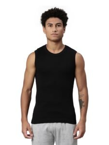Levi’s 014 Gym Vest for Men | 100% Rib Cotton | Breathable Fabric | Round Neck | Sleeveless Men’s Vest for Gym | Soft & Durable | Freedom of Movement | Tagless & Zero Irritation Comfort | Pack of 1