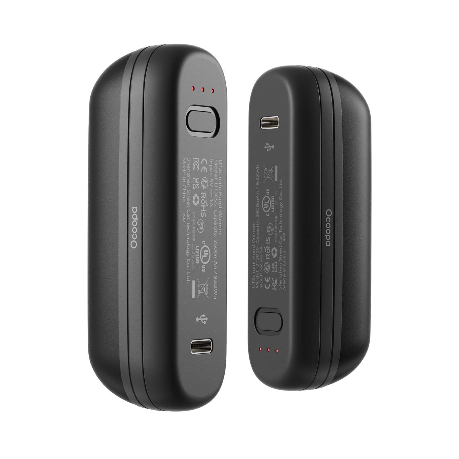OCOOPA 2 in 1 Magnetic Rechargeable Hand Warmers, UT2s Mini Electric Handwarmers 2 Pack, Split USB-C, Reusable Portable Pocket Heater, Raynauds, Golf, Christmas, Tech Gifts for Women Men