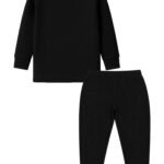 Bodycare Insider Anti-Bacterial Solid Kids Thermal Top & Bottom Unisex Set