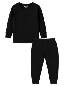 Bodycare Insider Anti-Bacterial Solid Kids Thermal Top & Bottom Unisex Set