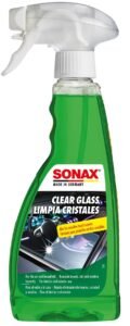 SONAX Clear Glass Spray – 500ml | Car Cleaner | Windshield, Window & Mirror | Fast-Drying, Anti-Glare | Safe on Tinted Glass | Interior & Exterior Use | Automotive detailing solution