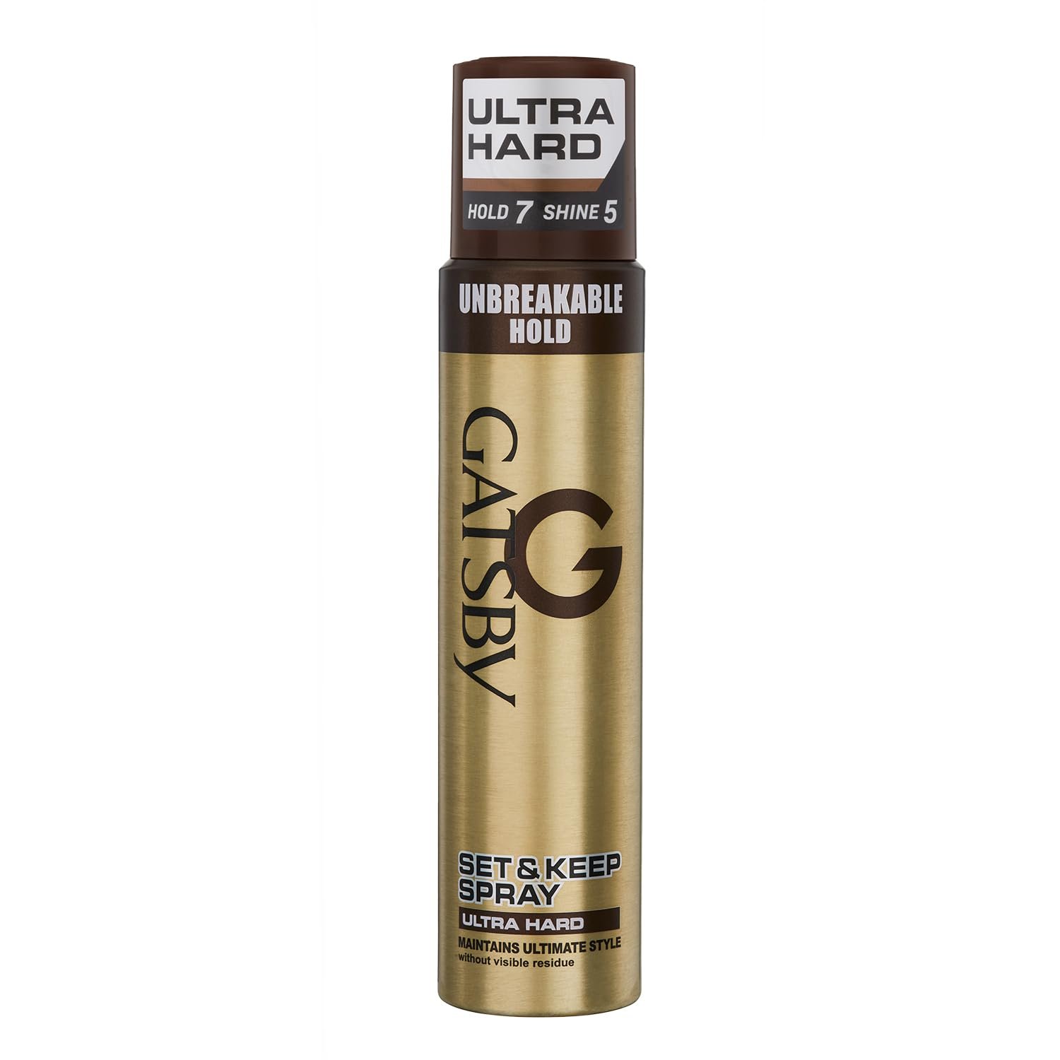Gatsby Japan Set & Keep Hair Spray – Ultra Hard 250ml | Quick Drying, Long Lasting Hold, No Flaking, Natural Shine, & Easy Wash Off | Contains UV Ray Protector | Hair Spray For Salon Like Finish