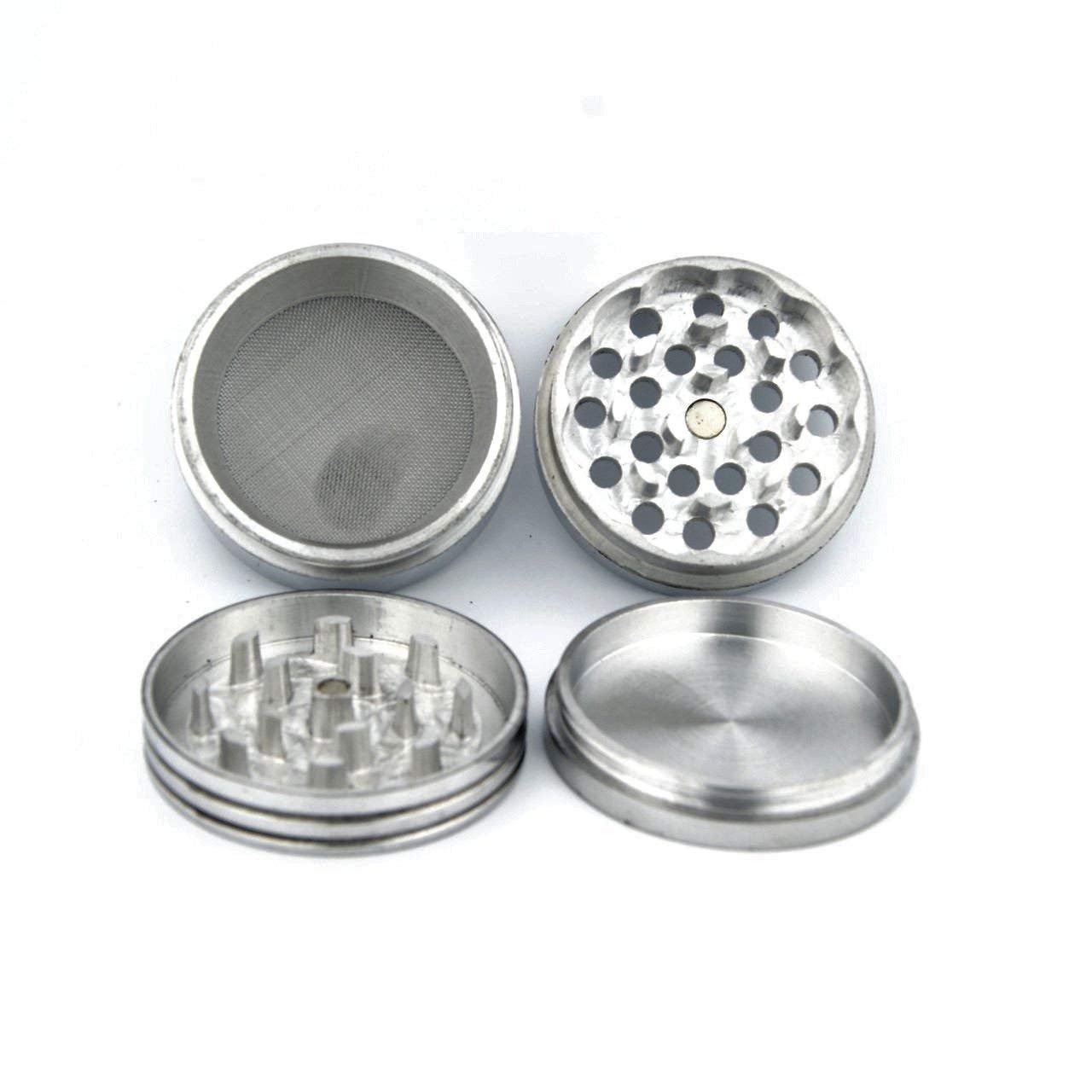 Outontrip Classic Metallic Herb Crusher/Grinder Large with Filter (Herb Grinder/herb Crusher 52 mm)