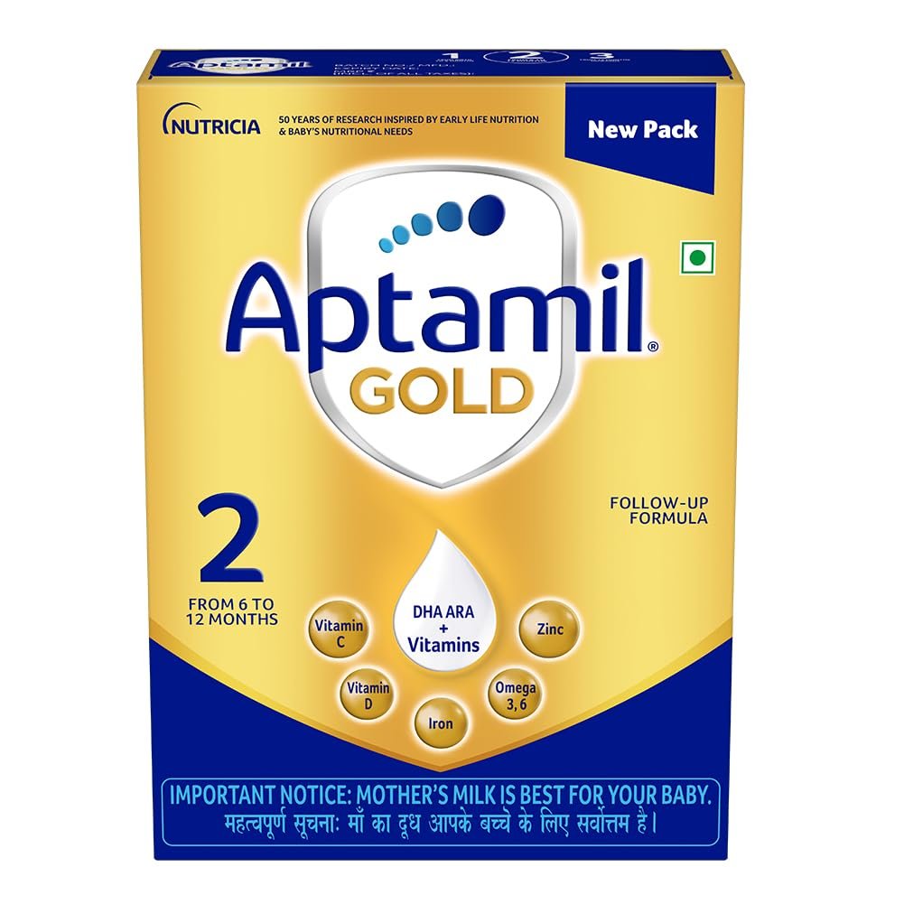 Aptamil Gold 2 Follow up Infant Formula Powder (After 6 months), Stage 2 -400gms -Bag-In-Box