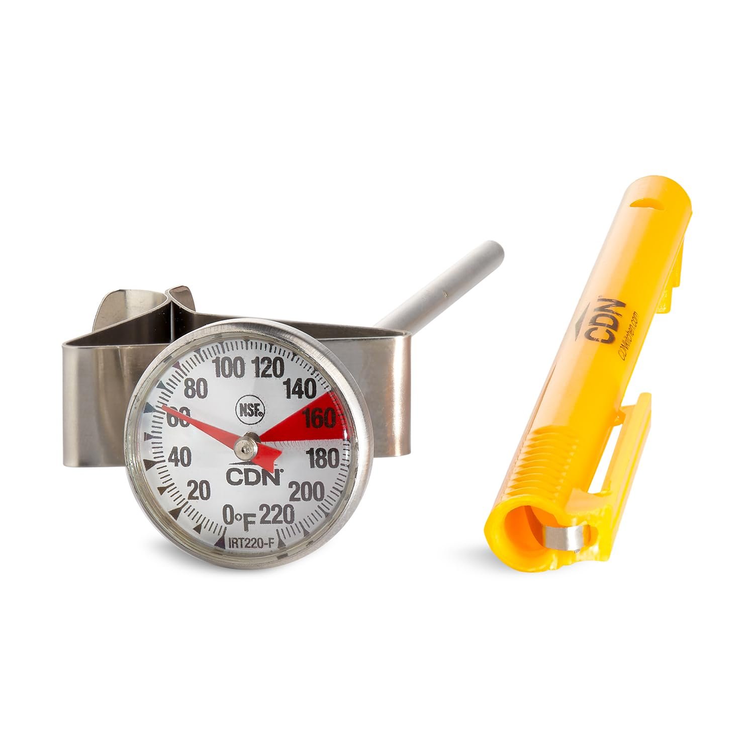 CDN IRB220-F ProAccurate Insta-Read Beverage and Frothing Thermometer, 5-inch stem