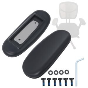 Ketofa Office Chair Arm Rest Replacement Fits All Styles of Arms with 4″ Mounting Hole Patterns Screws Set Desk Armrest Cover(2Pack)