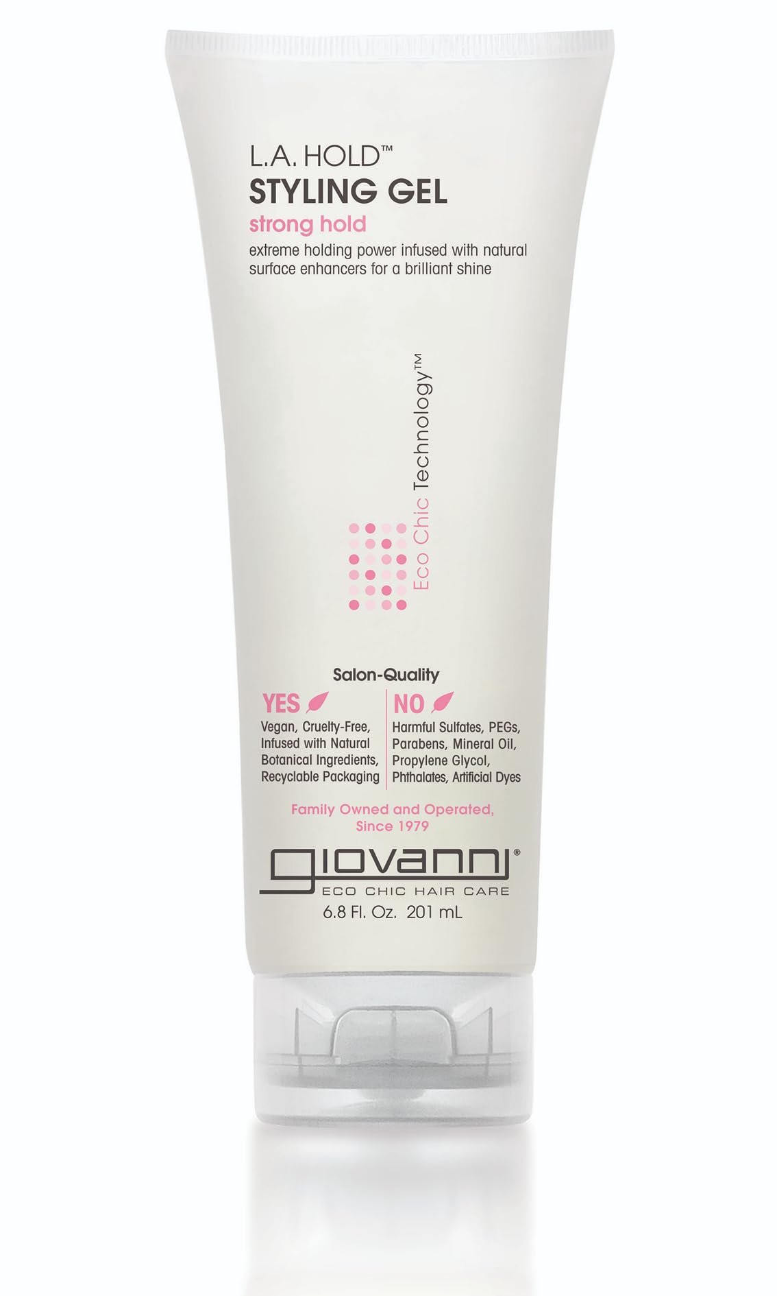 Giovanni Organic Hair Gel-L.A. Natural Extra Firm Holding (6.8 oz Gel)