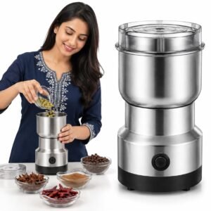Wowfit Nima Grinder Electric Coffee Grinder, Mini Grinder Machine for Kitchen, Coffee Bean Grinder Electric, Mini Mixer Grinder Electric, Chutney Grinder, Masala Mixer Grinder Small, Mixer for Home