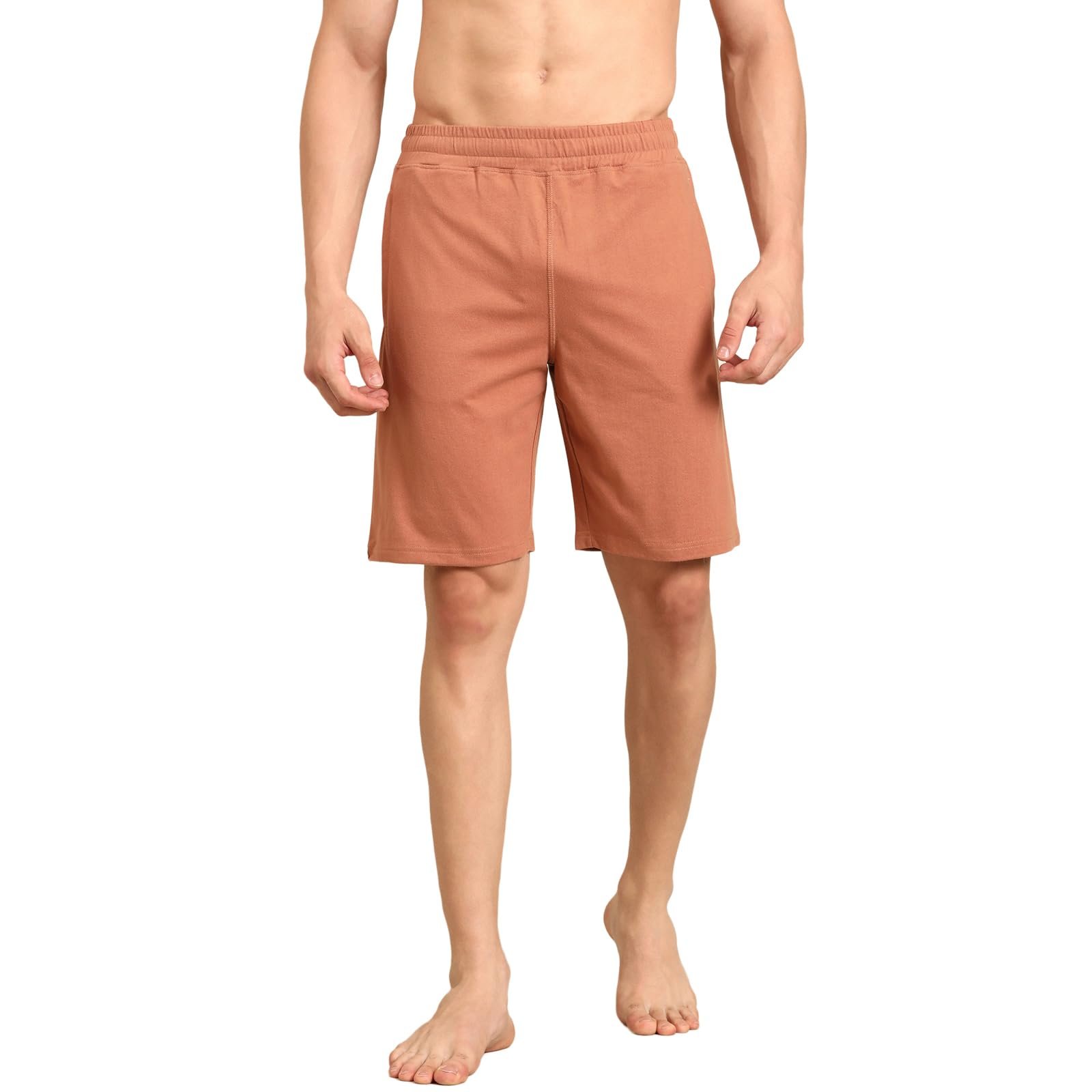 Pepe Jeans Men’s Solid Cotton Poly Blend Regular Fit Active Shorts | Lightweight Athleisure Shorts for Gym, Sports & Casual Wear | Soft Breathable Fabric | Elastic Waist with Drawcord | Side Pockets