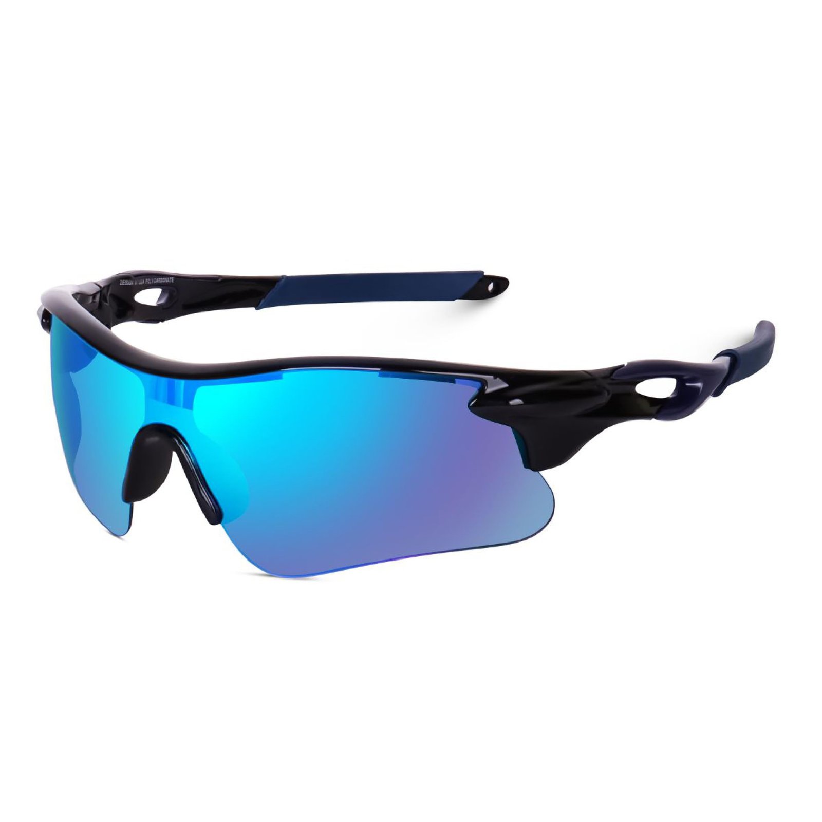 Dervin Non Polarized Oversized Sports Sunglasses for Men Women, Outdoor Cricket Cycling Hiking Fishing Sunglasses