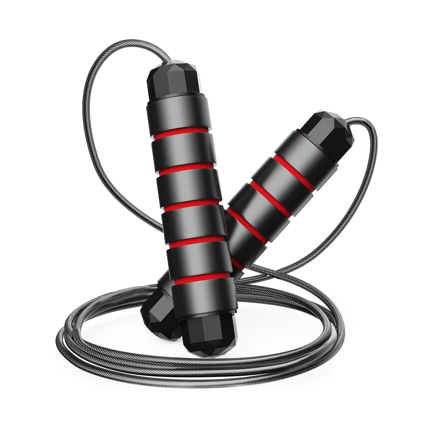 Boldfit Skipping Rope for Men, Women & Children – Jump Rope for Exercise Workout & Weight Loss – Tangle Free Jumping Rope for Kids, Red