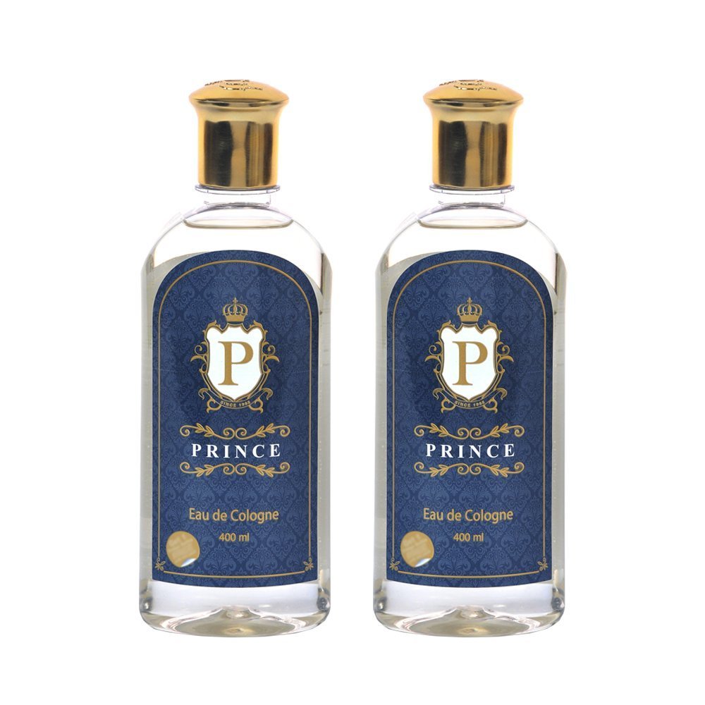 Prince Eau De Cologne | Unisex | Premium, Long Lasting, Fresh Fragrance For Men & Women | Pack Of Two 400Ml Bottles | Combo Offer, Liquid