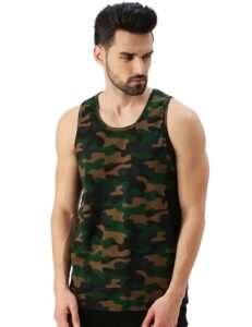 Veirdo Men’s Sleeveless Regular Fit Tshirt, All Over Printed Vest for Men, Cotton Sando for Beach Wear, Gym, Cycling, Running, & Other Sports (Available in Different Pattern)