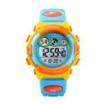 SKMEI Kids Sports Multi Function Digital Watch, Multicolor Dial Sky ABS Case Kid’s Watch, PU Rubber Strap Band, Waterproof LED Light Children Wristwatches for Boys Girls – 1451