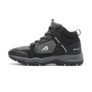 Boldfit Trekking Shoes for Man Outdoor Hiking Shoes for Man High Neck Footwear for Men Anti Skid Trekking Boots Water Repellent for Men Breathable Hiking Boots Riding Shoe for Bikers laceup Biker shoe