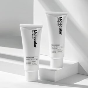 Molecular Company SPF 50+ Pa++++ Face Sunscreen Gel, 50g x 2 | 2X Moisturising than Hyaluronic Acid | With 5% Niacinamide, 3% Panthenol, 3% Lecorice, 1% Birch Sap l All Skin Type For Men & Women