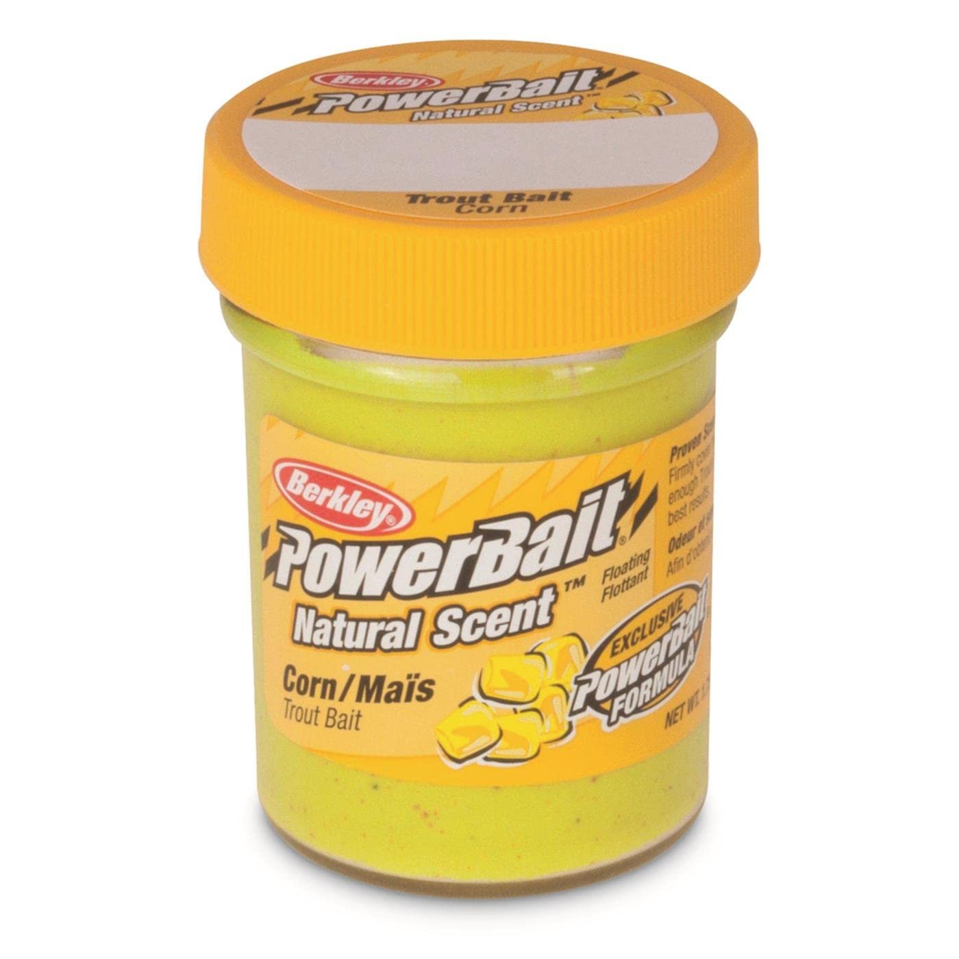 PowerBait Natural Scent Trout Bait, Corn, Dough – Corn