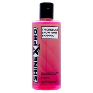 ShineXPro 300mL SuperThick Car Wash Shampoo Concentrate – pH Neutral, Thick Suds – Thick&Slick Snow Car Foam Shampoo That Works With Both Bucket Wash And Foam Cannon (300 mL)