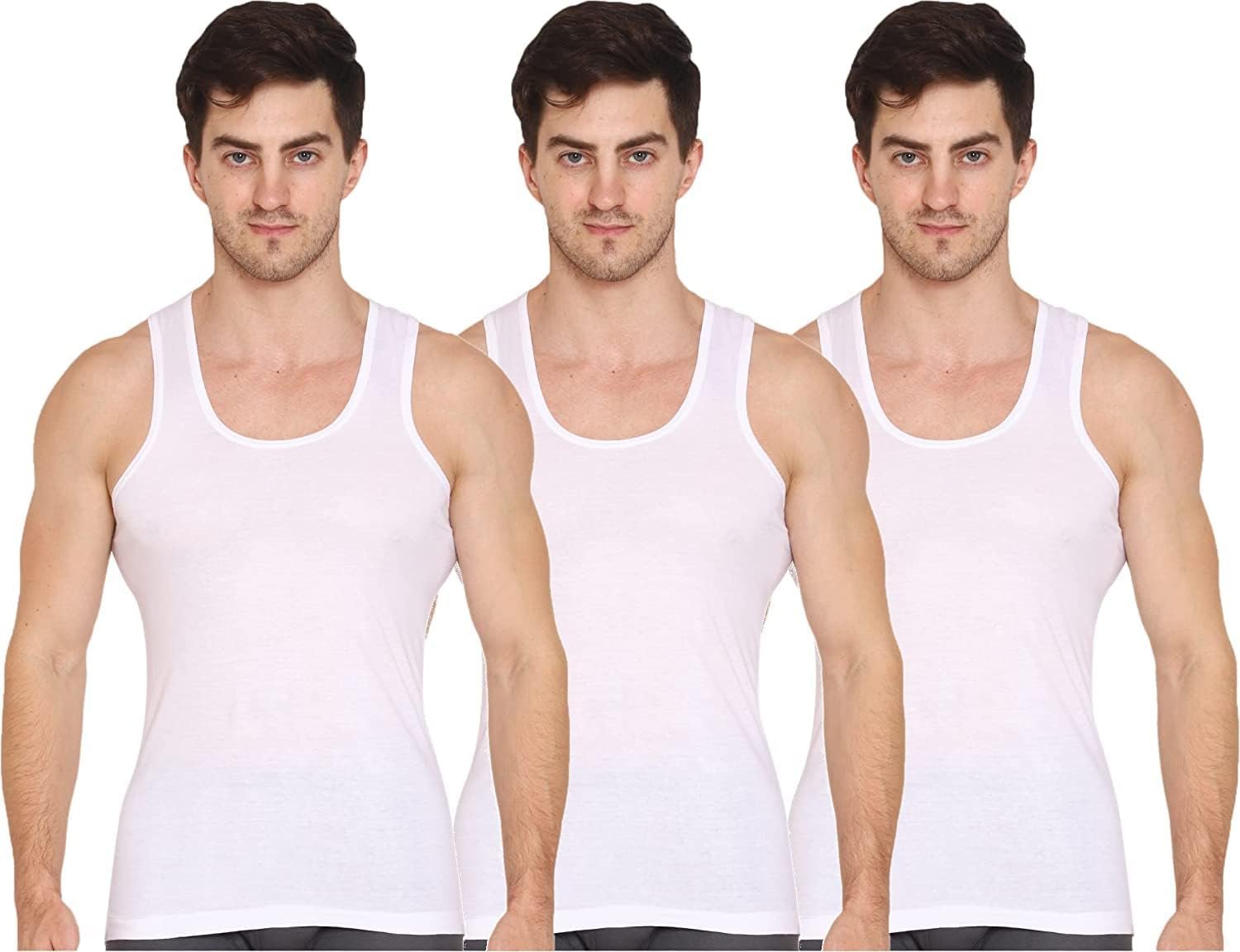 VIP Supreme Men’s Cotton Regular Fit Vest (Pack Of 3)