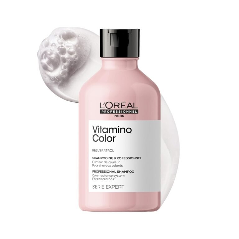 L’Oréal Professionnel Vitamino Color Shampoo for Colored Hair – 300ml | Professional Color Protect Shampoo, Stop Color Fading & Get Shiny Hair | With Resveratrol