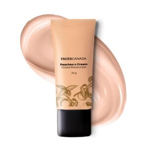 FACES CANADA Peaches N Cream Tinted Moisturizer – Light 01, 35 g | Soft Peachy, Natural Glow | Lightly Tinted BB Cream | Non Oily Lightweight Gel Formula | Blends Easily | Suitable For All Skin Types