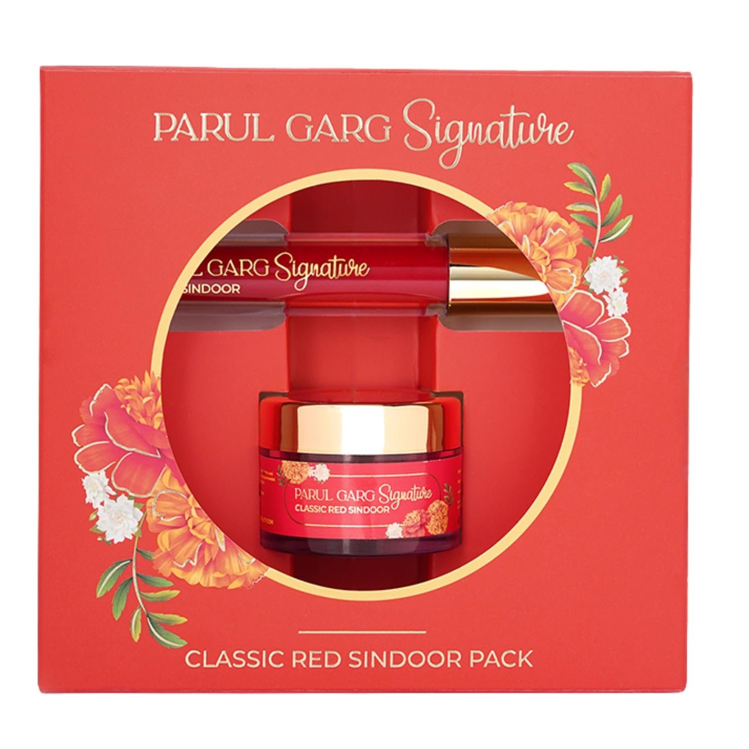 Parul Garg Beauty Signature Sindoor Pack – Deep Maroon Red | Liquid & Powder | Smudge-Proof & Long-Lasting | Intense Pigment | Easy Application | Perfect For Brides & Festivals, 1 count