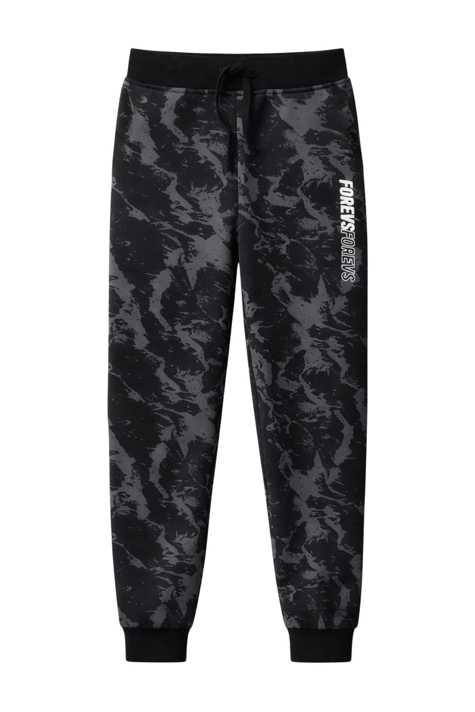 Alan Jones Clothing Boy’s Slim Fit Mid Rise Patterned Cotton Joggers Track Pant