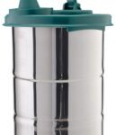 SignoraWare Easy Flow Stainless Steel Oil Dispenser | Airtight Lid | Food grade & Pourer Drizzler | Easy to Clean | Best for Essential Oils & Grilling | Best for Home Use (650ml | Forest Green)